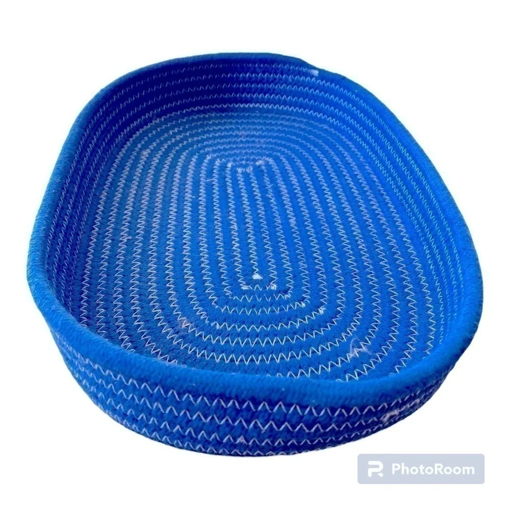 WOVEN BLUE BASKET